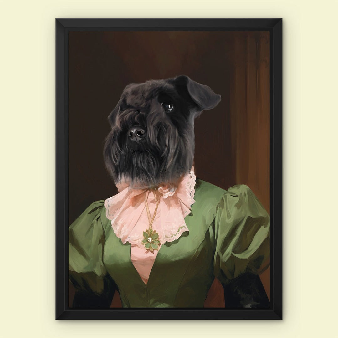 Paw & Glory, paw and glory, victorian dog portrait, dog portrait background colors, dog portraits as humans, dog canvas art, minimal dog art, dog drawing from photo, pet portraits