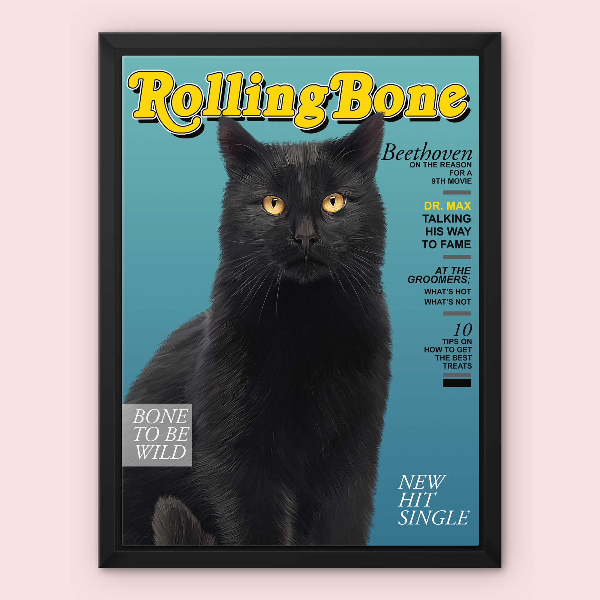 Rolling Bone: Custom Pet Canvas