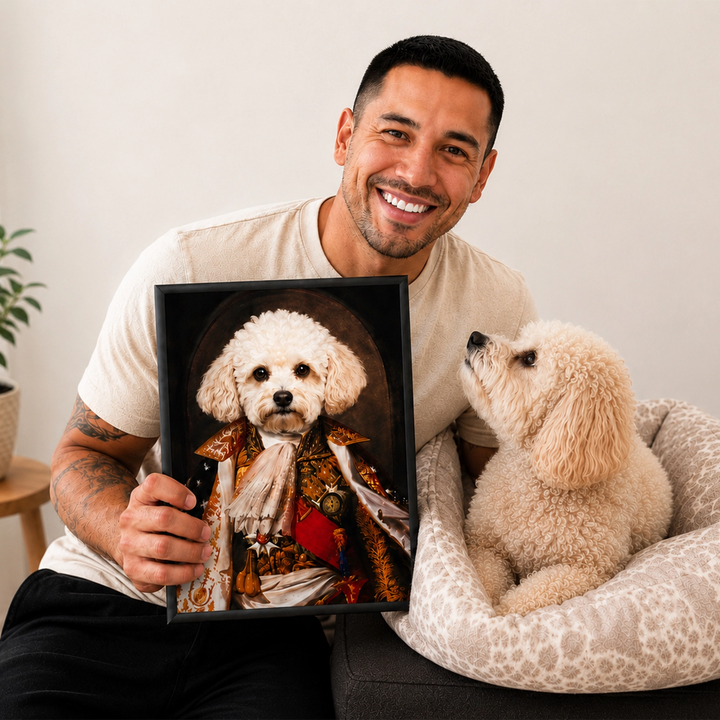 His Highness: Custom Pet Portrait personalised pet artwork
