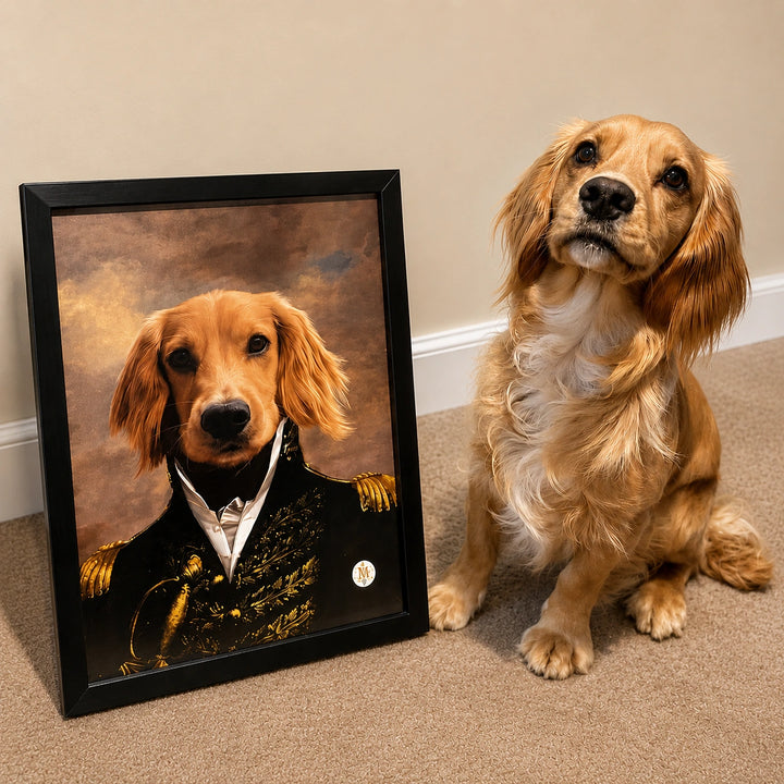 The General Custom Pet Portrait | custom pet portraits | Paw & Glory