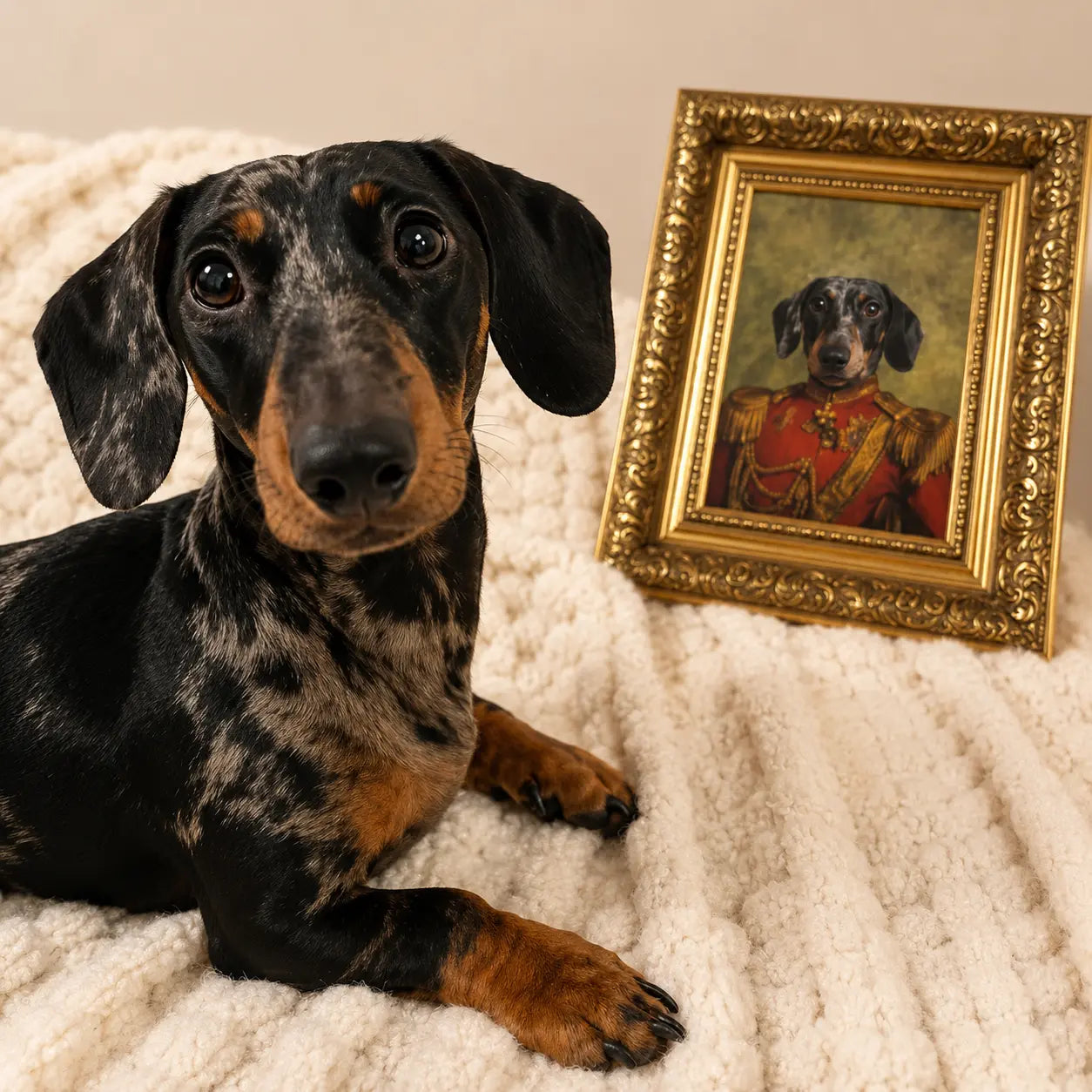 The Duke: Custom Pet Portrait | royal pet portrait | Paw & Glory