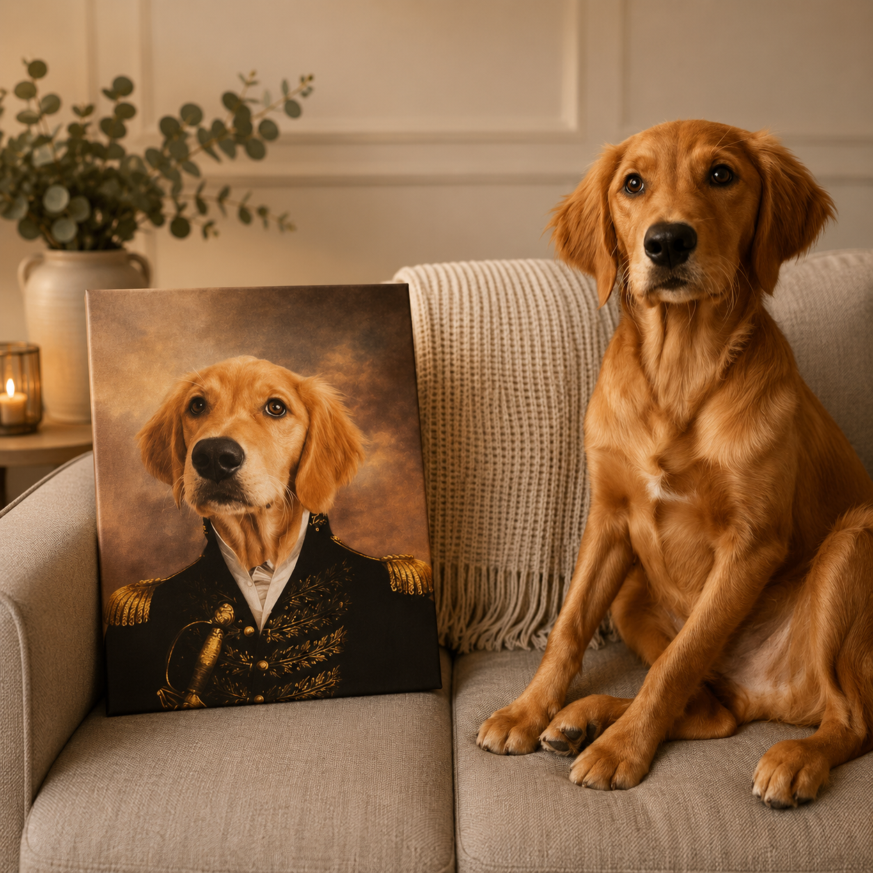 The General: Custom Pet Canvas | custom pet canvas | Paw & Glory
