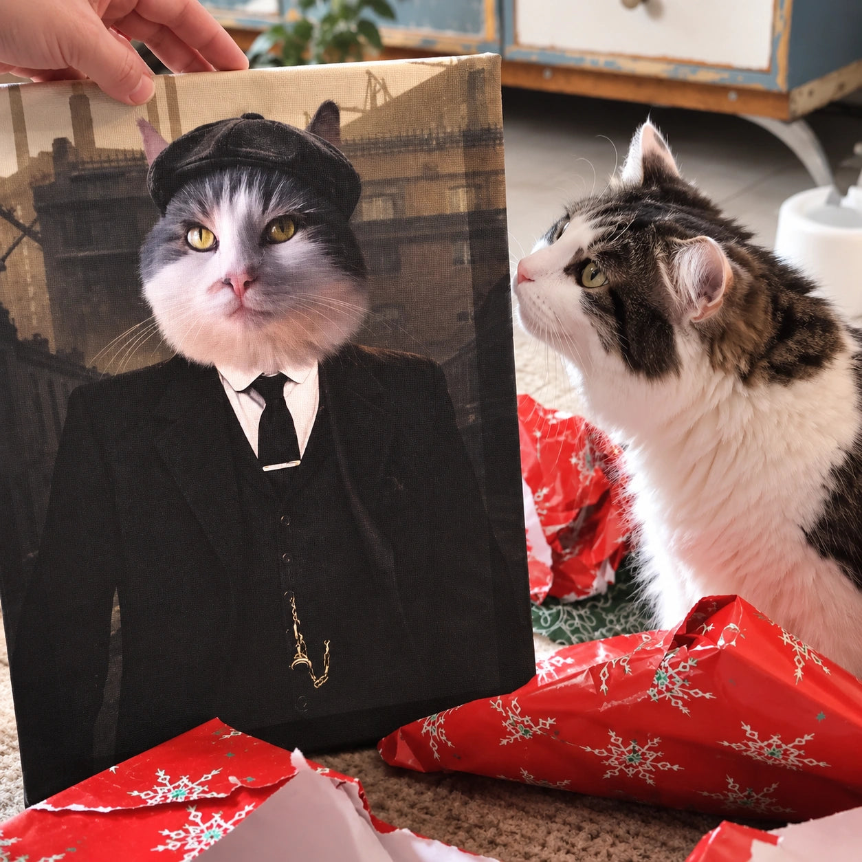 1920s Gangster Custom Pet Canvas | Custom Pet Portrait Canvas | Paw & Glory