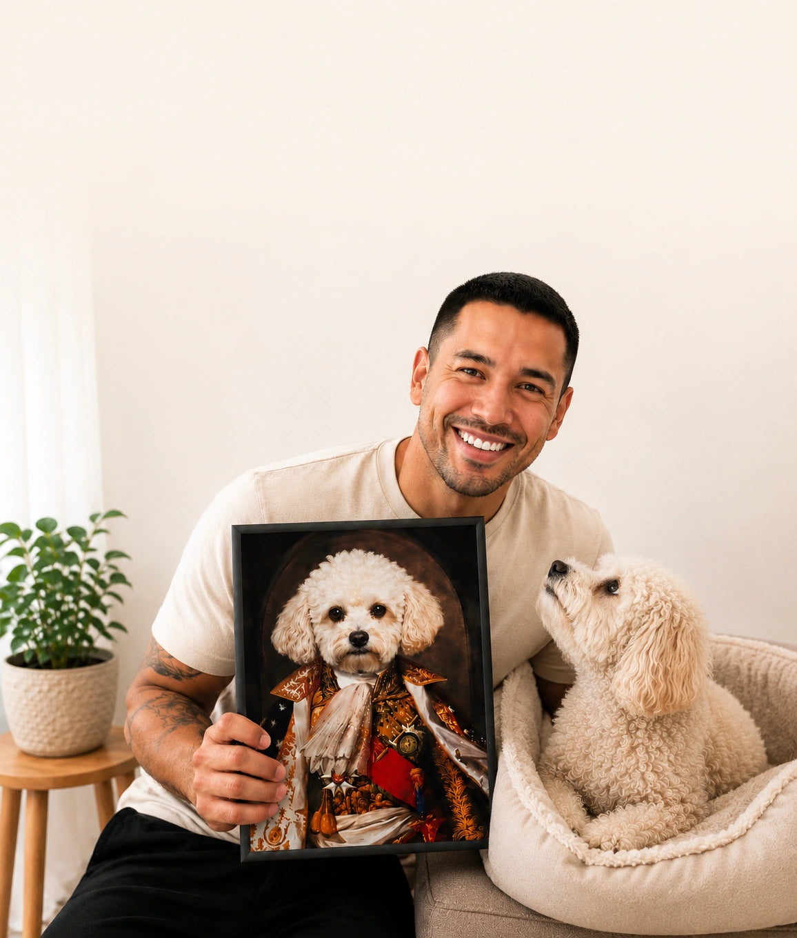 Custom regal pet portraits by Paw & Glory