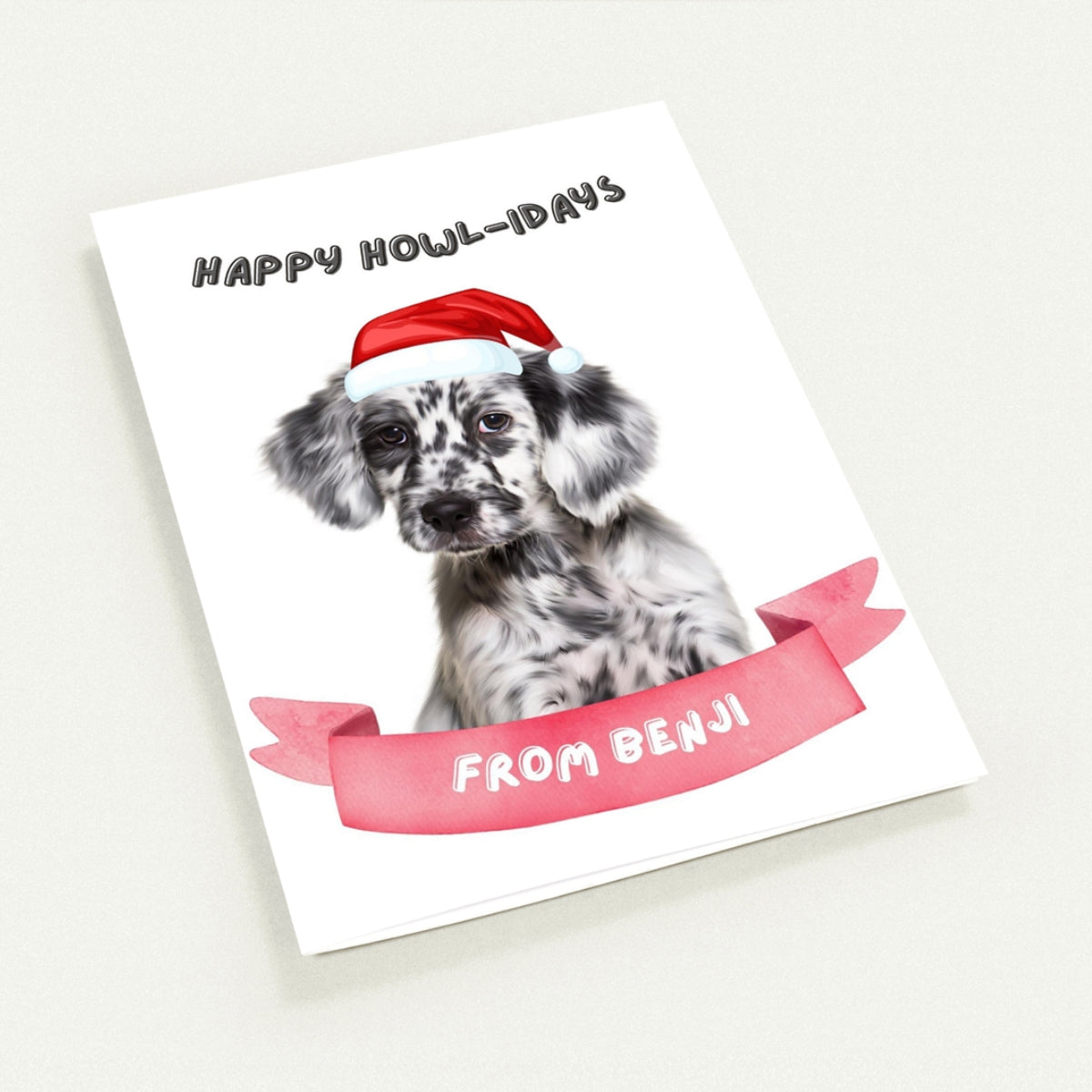 Minimalist Happy Howlidays Christmas Cards