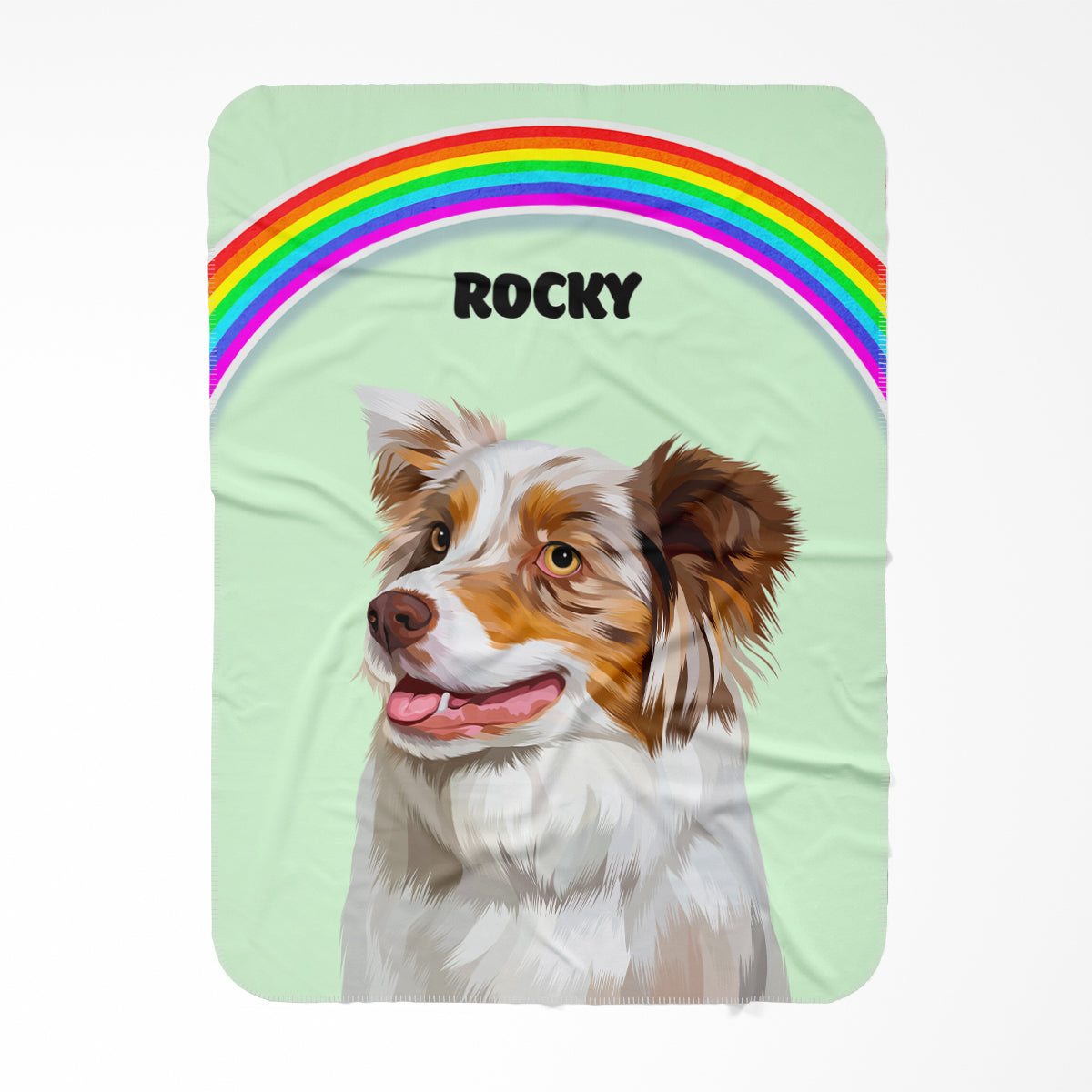 Rainbow: Modern Pet Fleece Blanket