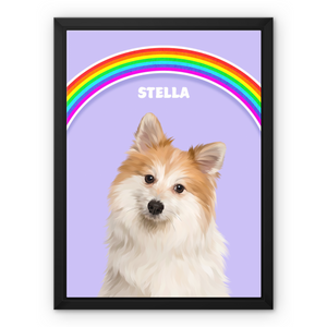 Paw & Glory, pawandglory Colorful Pet Remembrance Rainbow-Themed Memorial Pet Tribute Canvas Print Loving Pet Remembrance Memorial Canvas Artwork Modern Rainbow Bridge Tribute Modern Pet Canvas
