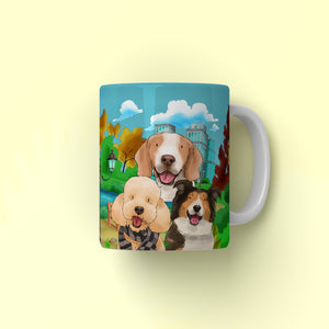 Paw & Glory, pawandglory, custom mug with dogs, personalized puppy mug, personalized dog and owner mug, mug with dog picture, personalized mug with dogs, personalised pet mugs, Pet Portrait Mug,