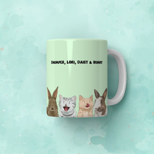 Paw & Glory, paw and glory, personalized coffee mug with cats, personalised dog mug, mug with dog picture, personalized puppy mug, mugs with dog and owner, personalized coffee mug with dogs, Pet Portraits Mug,