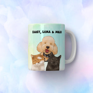 Paw & Glory, paw and glory, personalised dog mug, custom pet mug, mug dog, mug with dog picture, pet art mug, mug with dog picture, Pet Portraits Mug,