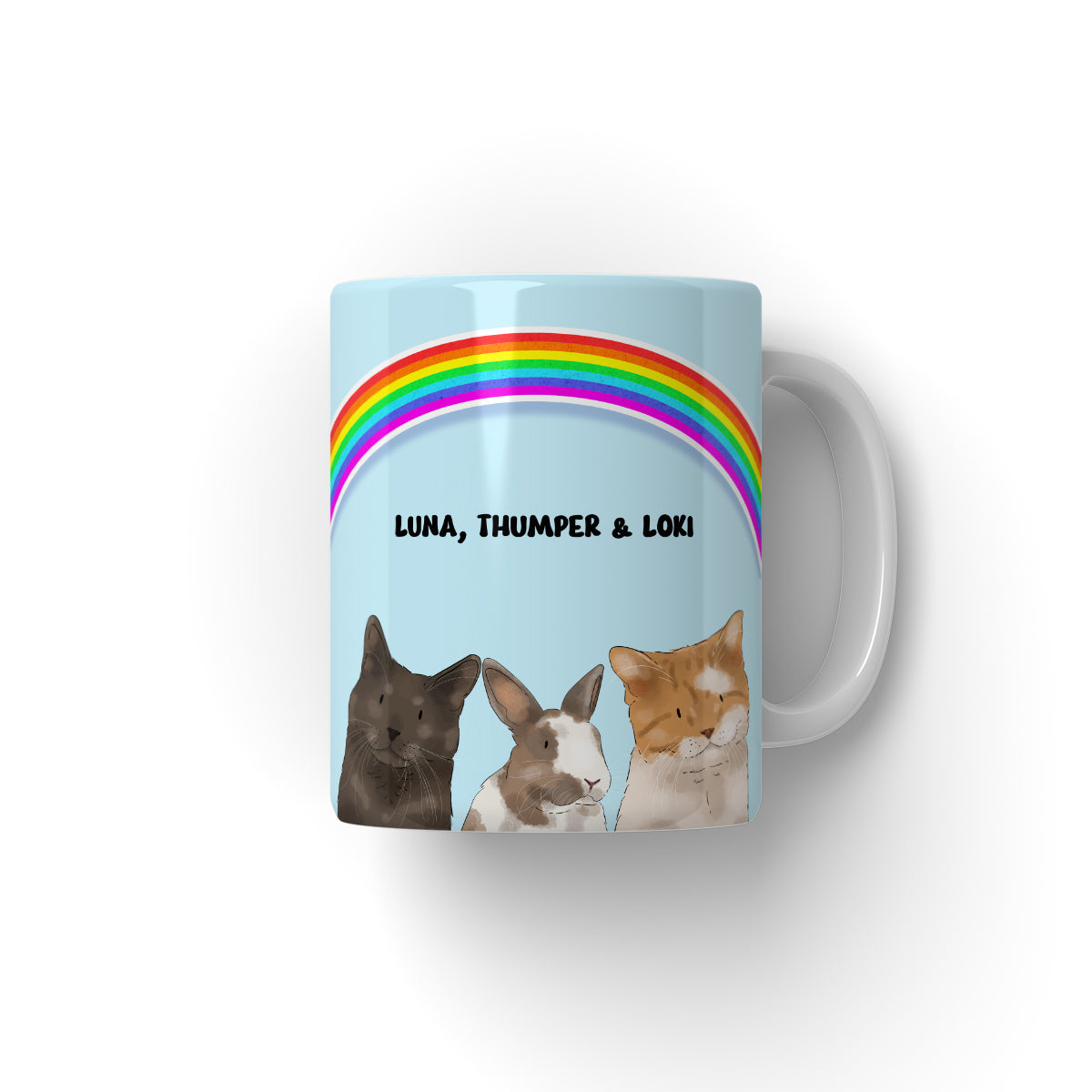 Rainbow: Watercolour Pet Coffee Mug