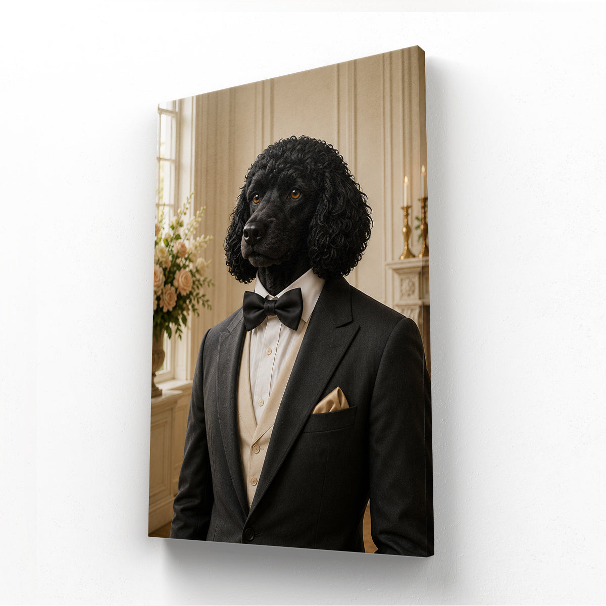 Pet Portraits | Sharp Best Man: Custom Pet Canvas | Paw & Glory