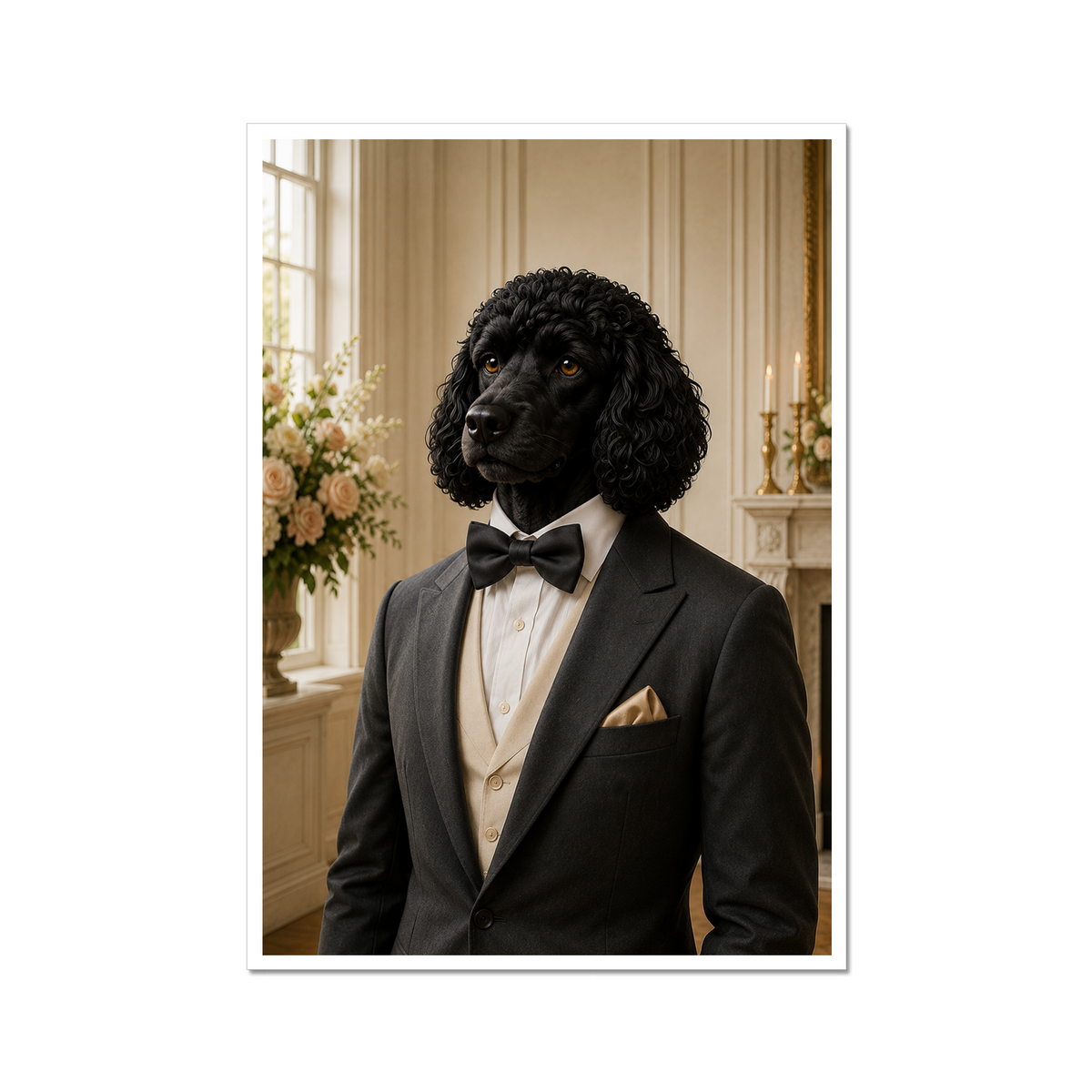 Pet Portraits | Sharp Best Man: Custom Pet Framed Portrait | Paw & Glory