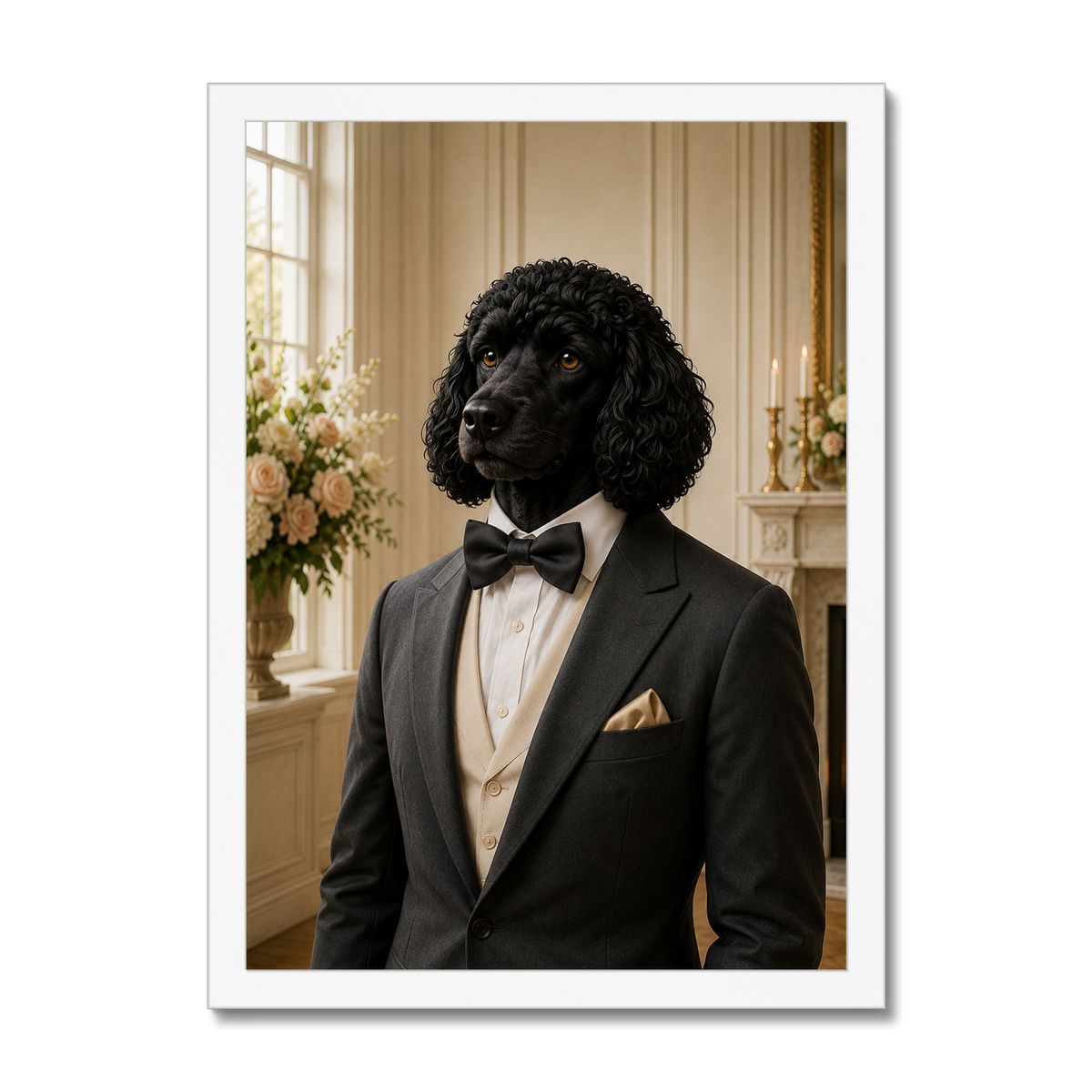 Pet Portraits | Sharp Best Man: Custom Pet Framed Portrait | Paw & Glory