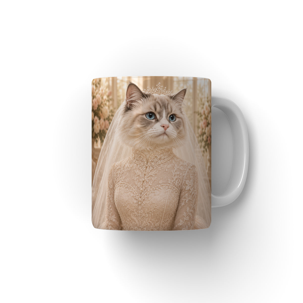 Pet Portraits | The Blushing Bride: Custom Pet Coffee Mug | Paw & Glory