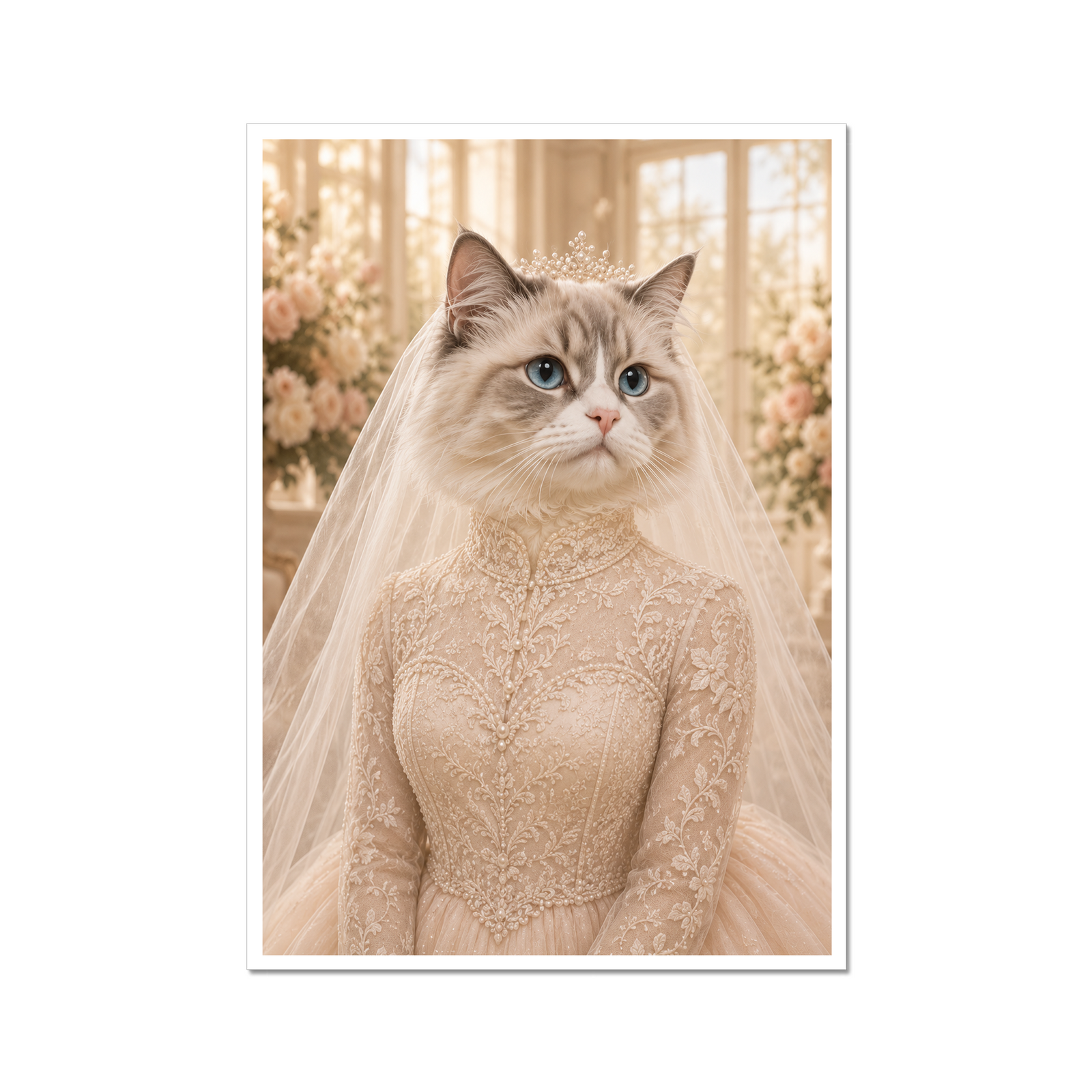 The Blushing Bride: Custom Pet Poster