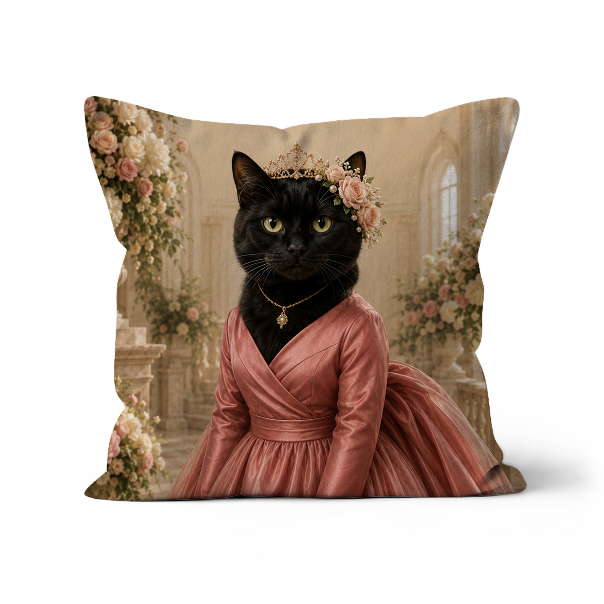 Pet Portraits | The Maid Of Honour: Custom Pet Pillow | Paw & Glory