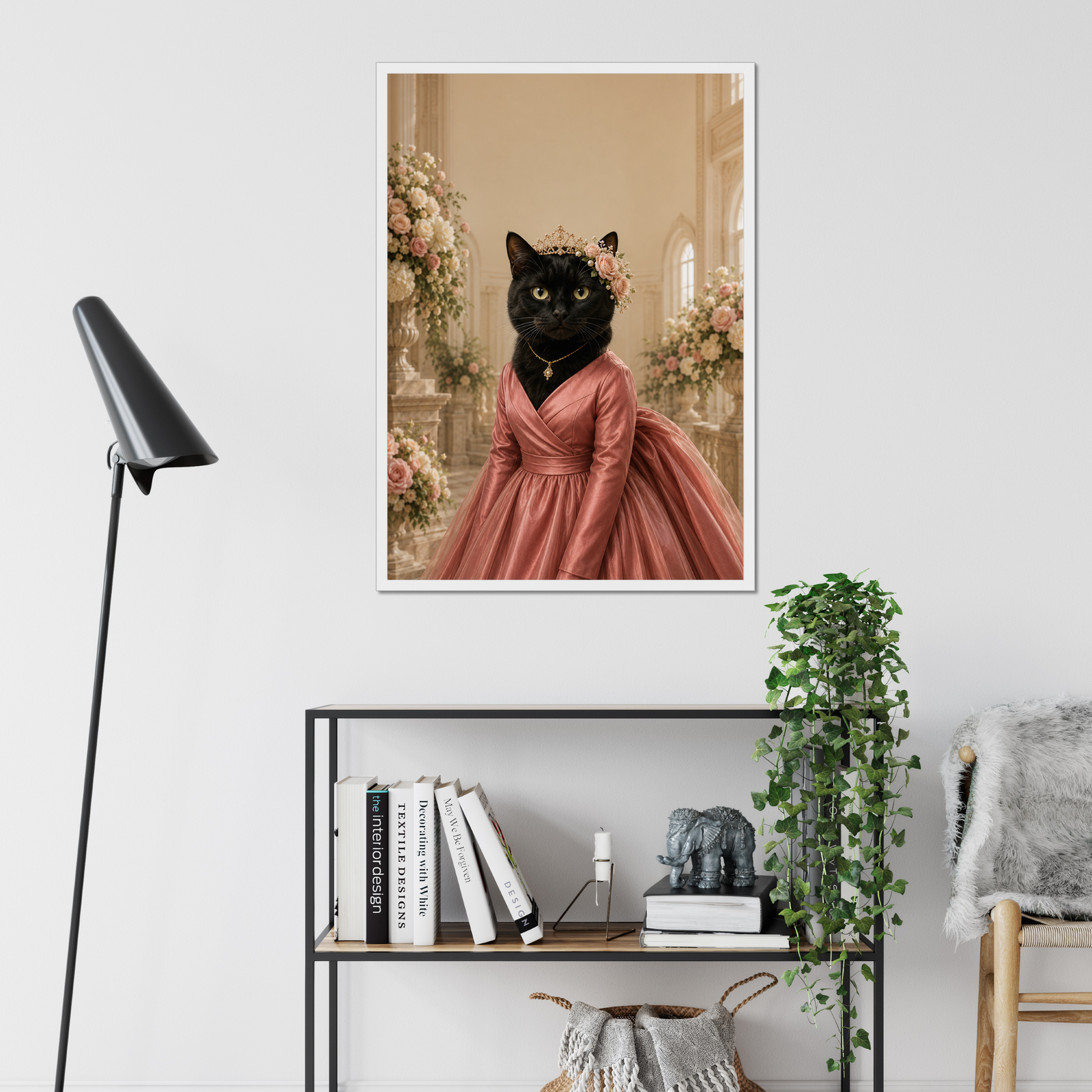 The Maid Of Honour: Custom Pet Framed Portrait