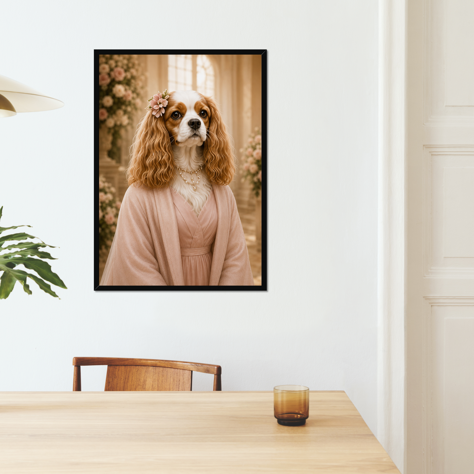 The Timeless Bridesmaid: Custom Pet Framed Portrait