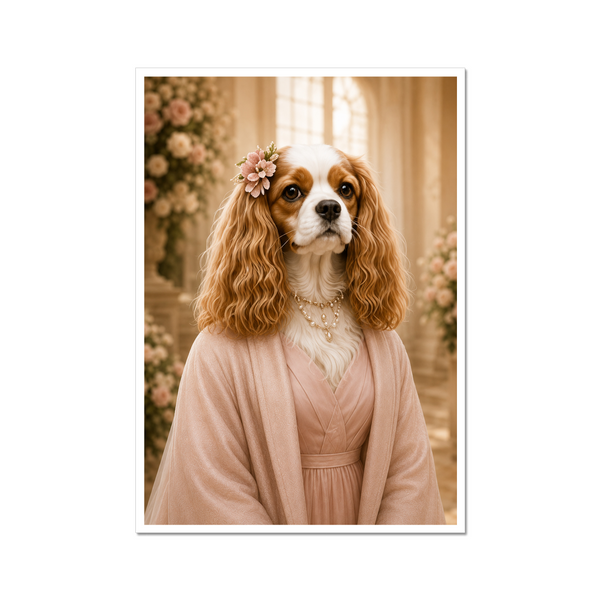 The Timeless Bridesmaid: Custom Pet Poster personalised pet artwork