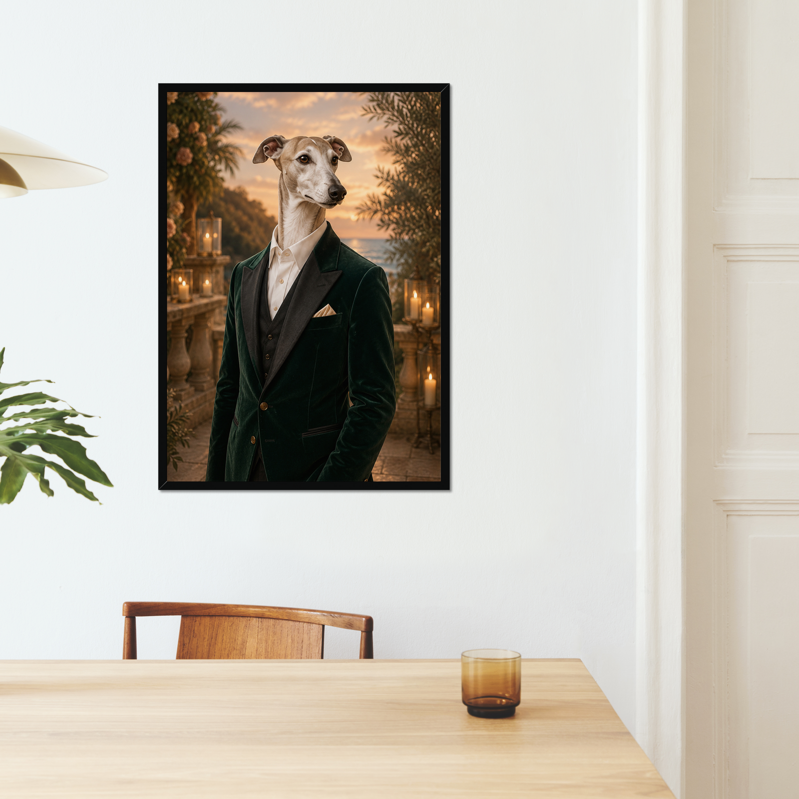 The Wedding Guest: Custom Pet Framed Portrait