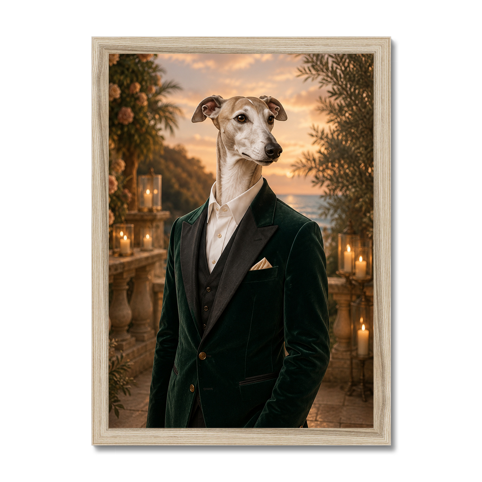 The Wedding Guest: Custom Pet Framed Portrait