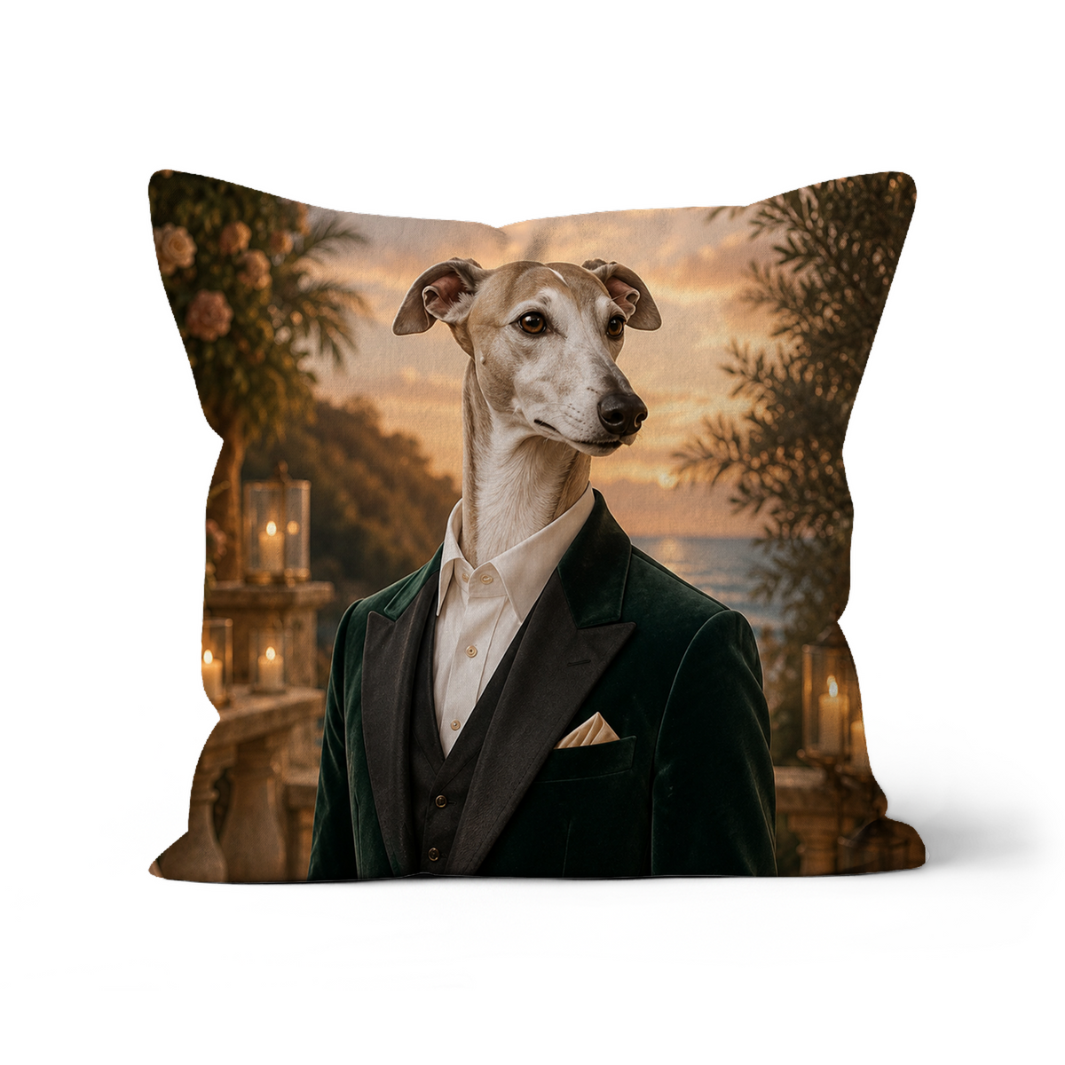 Pet Portraits | The Wedding Guest: Custom Pet Pillow | Paw & Glory