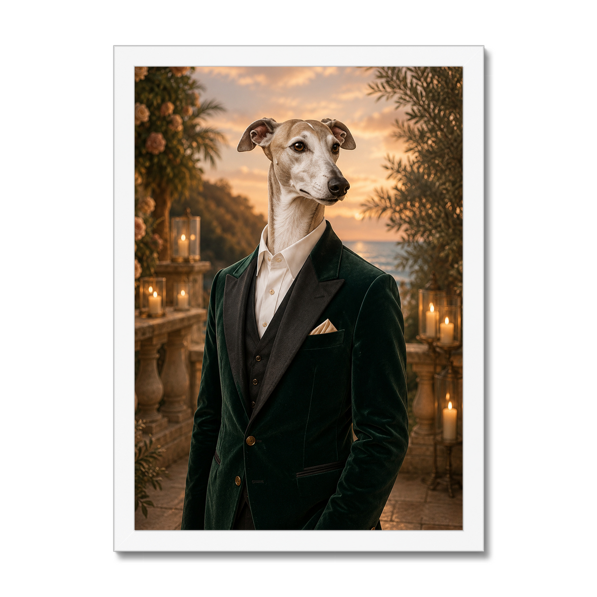 Pet Portraits | The Wedding Guest: Custom Pet Framed Portrait | Paw & Glory