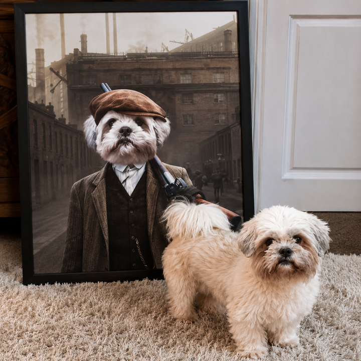 1920s Gangster Custom Pet Portrait | Paw & Glory
