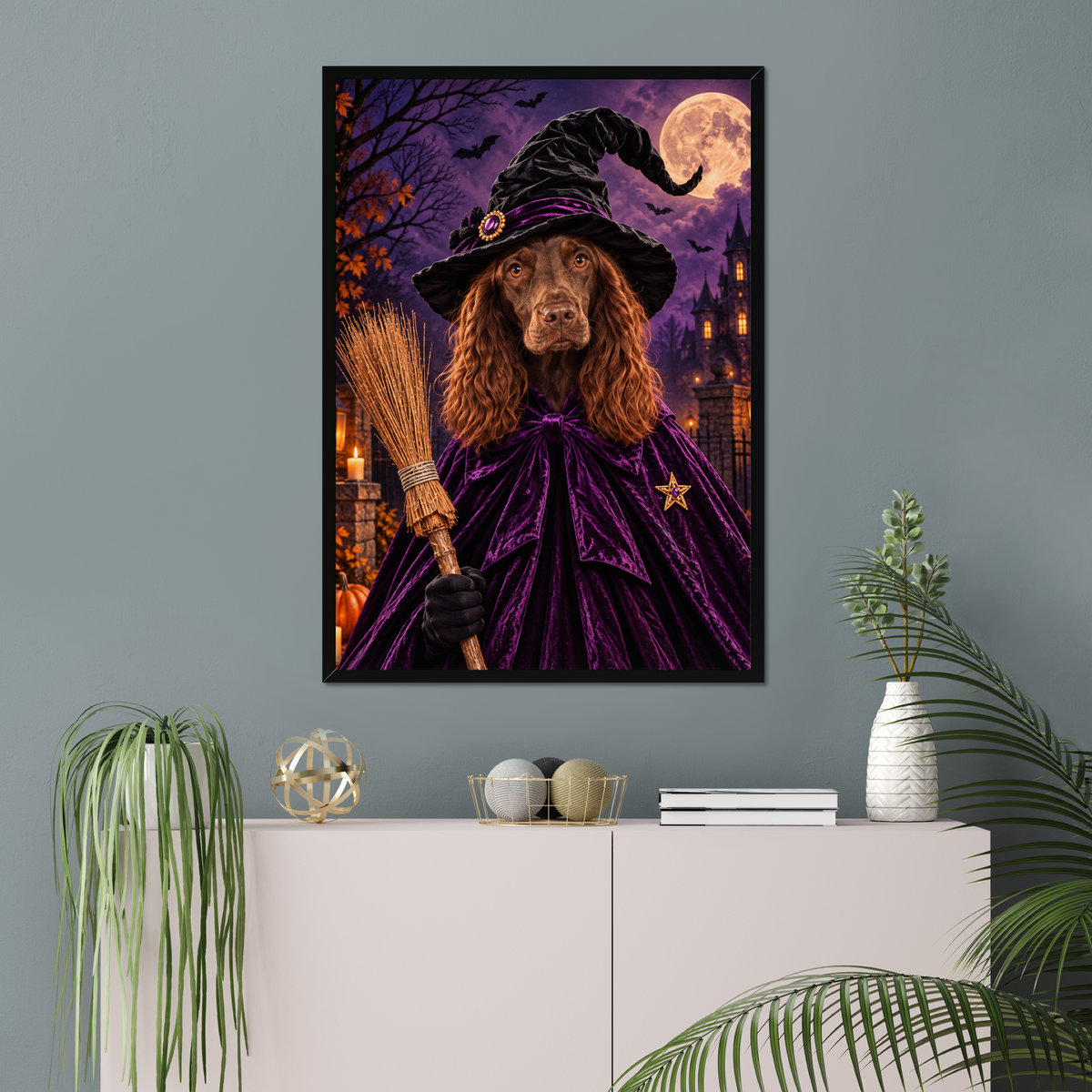 The Witch | Custom Pet Portrait | Paw & Glory