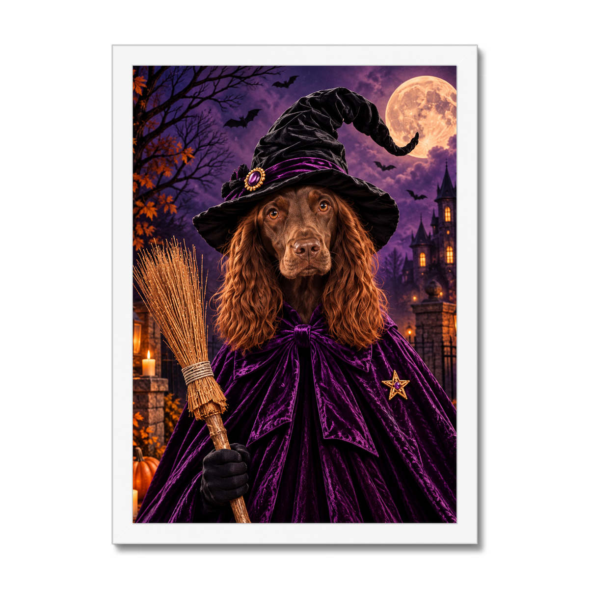 The Witch | Custom Pet Portrait | Paw & Glory