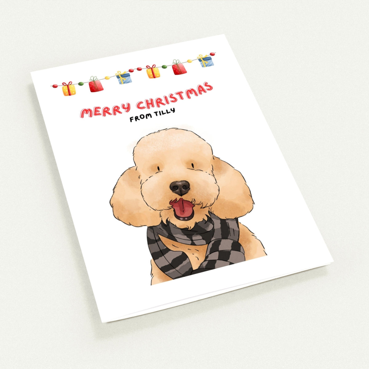 Watercolour Pet Christmas Cards