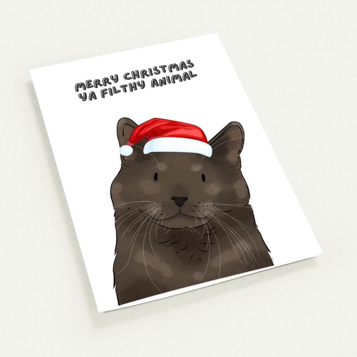 Merry Christmas Ya Filthy Animal Watercolour Greetings Cards