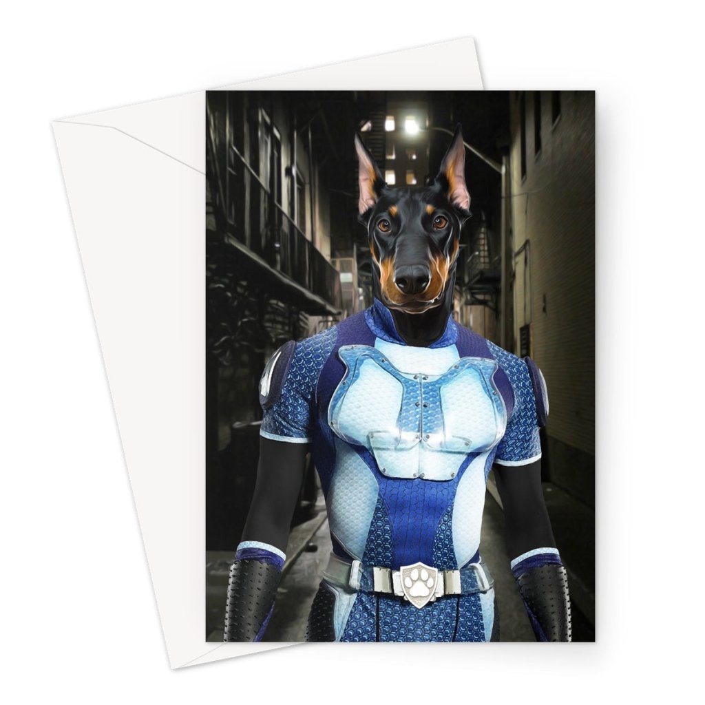 Speedster Superhero Custom Pet Greeting Card | Personalised Pet Gift | Paw & Glory