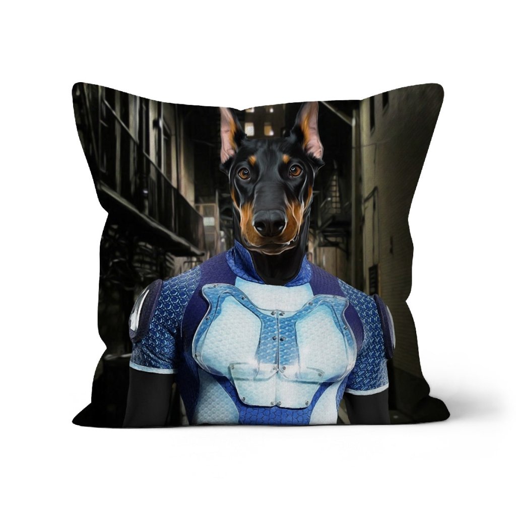 Pet Portraits | A Train (The Boys Inspired): Custom Pet Pillow | Paw & Glory