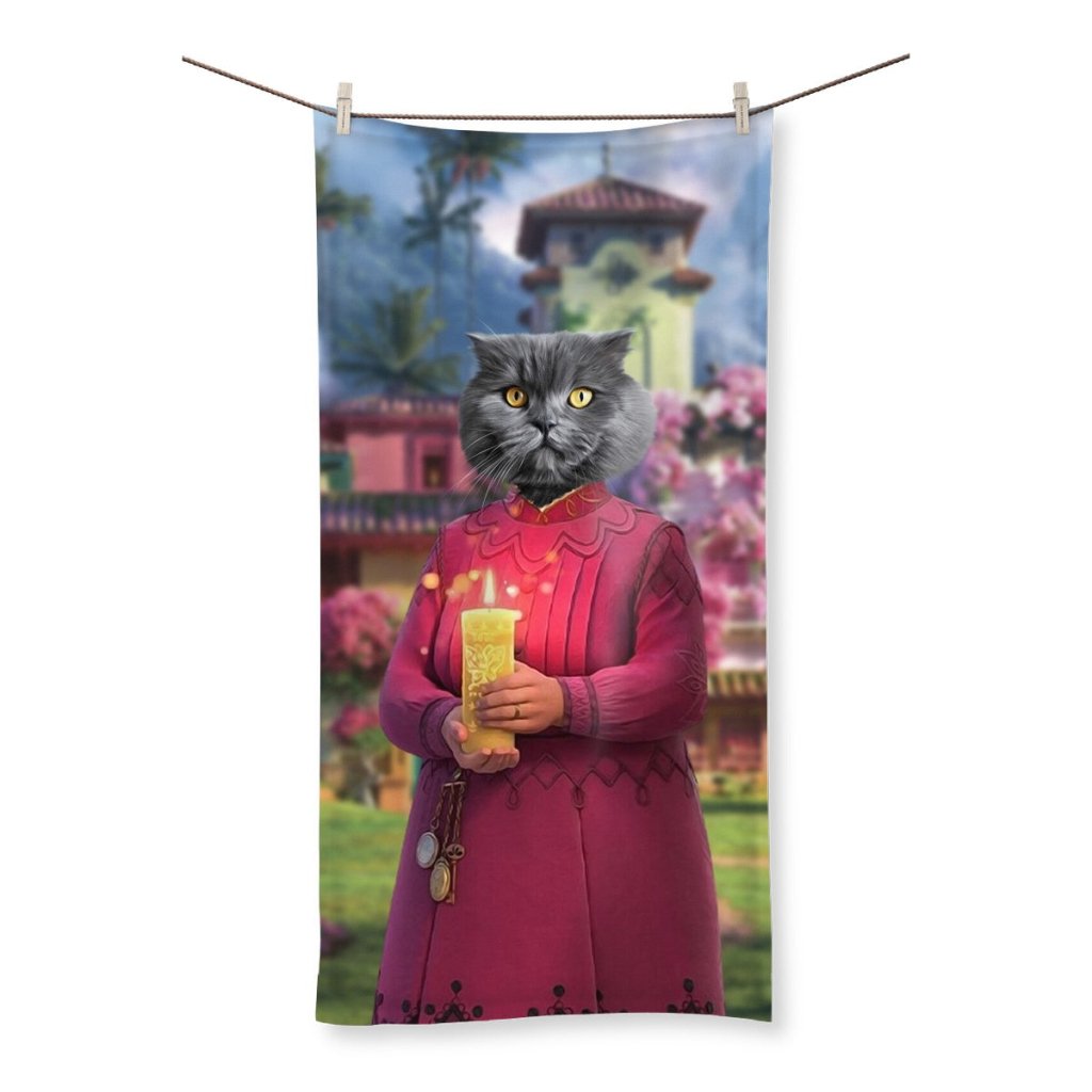 Pet Portraits | Abuela (Encanto Inspired): Custom Pet Towel | Paw & Glory