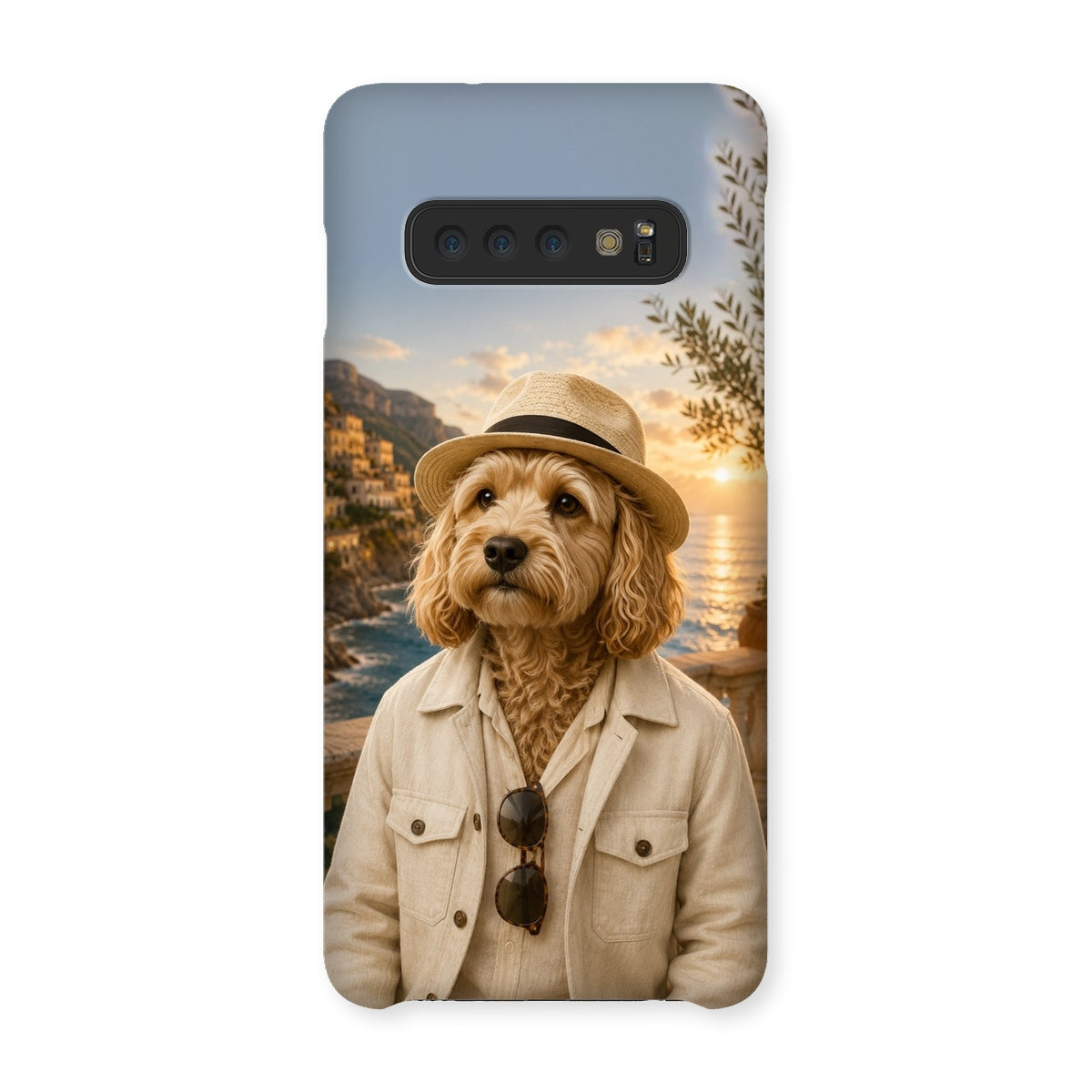 Pet Portraits | Amalfi Honeymoon Gent: Custom Pet Phone Case | Paw & Glory