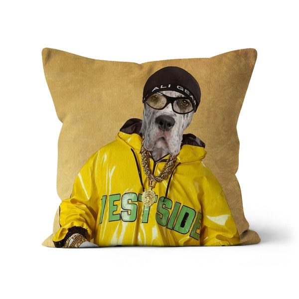 Comedy Street Presenter Custom Pet Pillow | Funny Pet Portrait | Paw & Glory