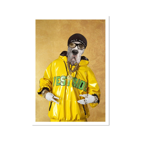 Comedy Street Presenter Custom Pet Poster | Pet Portrait Print | Paw & Glory