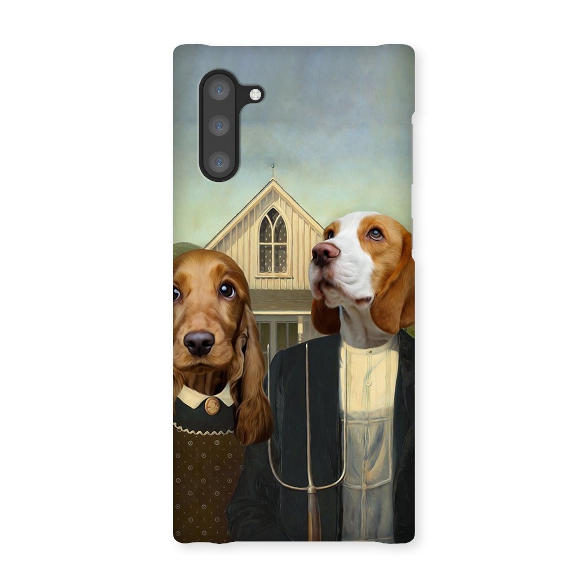 Gothic Farm Couple Custom Pet Phone Case | Personalized Pet Gift | Paw & Glory