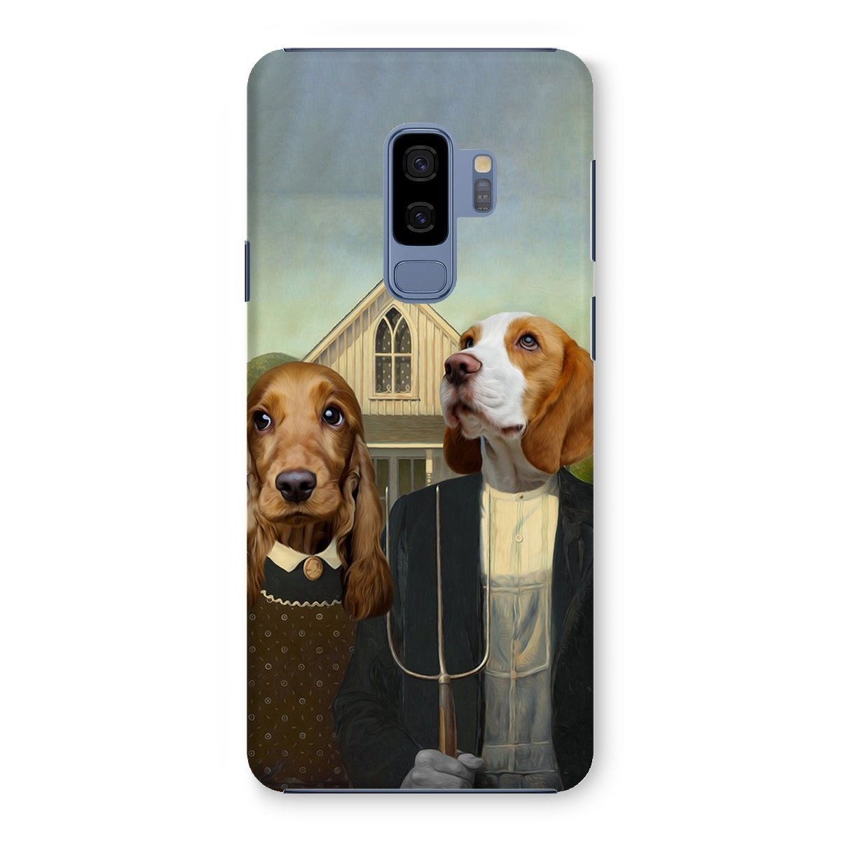 Gothic Farm Couple Custom Pet Phone Case | Personalized Pet Gift | Paw & Glory