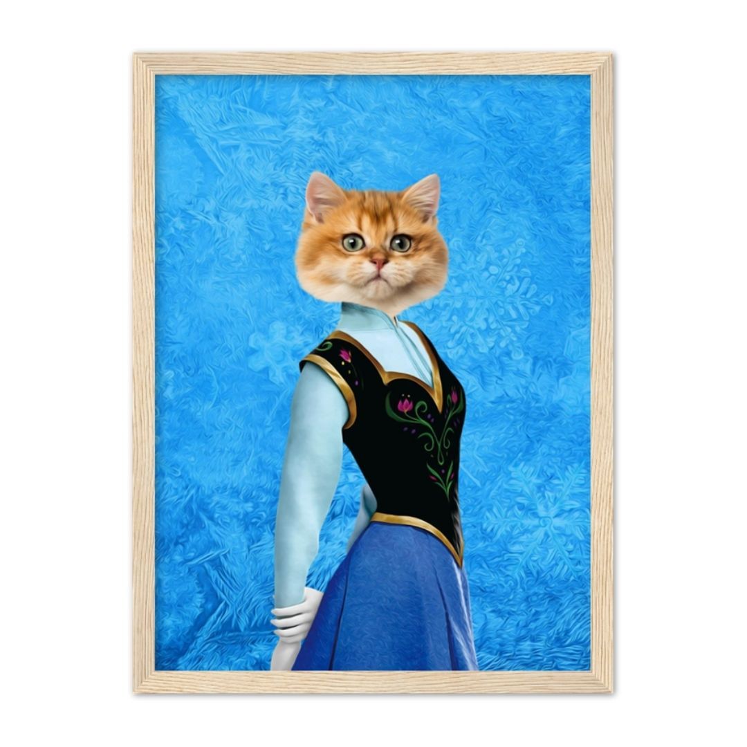 Snow Princess Custom Pet Portrait | Paw & Glory