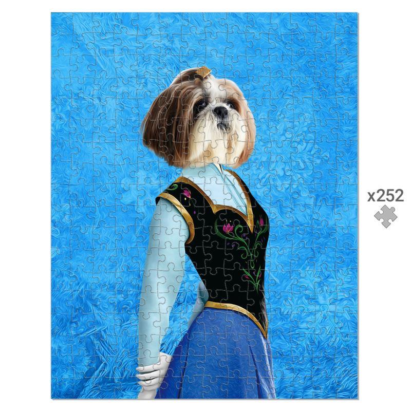 Pet Portraits | Snow Princess: Custom Pet Puzzle | Paw & Glory