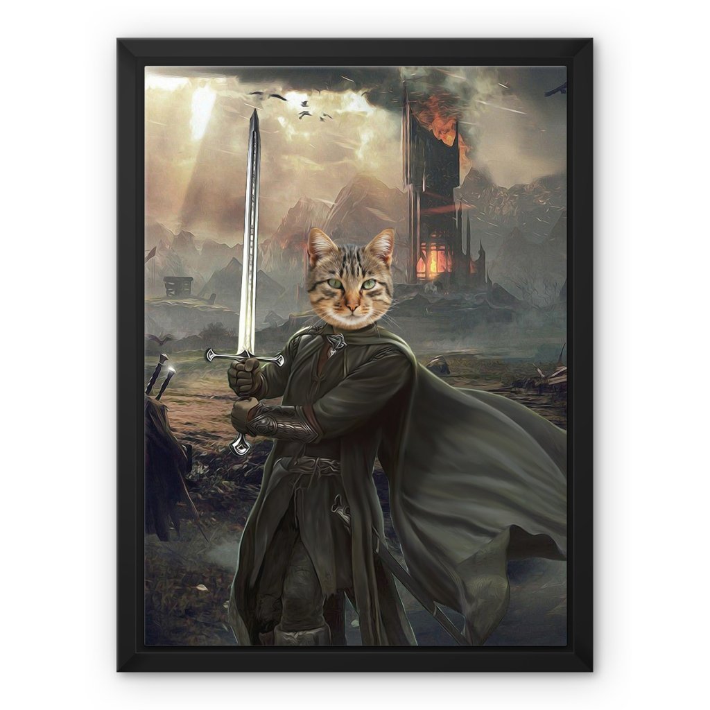 Pet Portraits | Aragon (Lord Of The Rings Inspired): Custom Pet Canvas | Paw & Glory