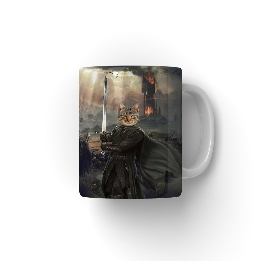 Pet Portraits | Aragon (Lord Of The Rings Inspired): Custom Pet Coffee Mug | Paw & Glory
