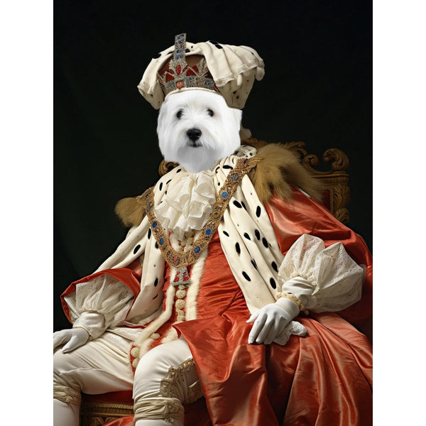Archbishop: Custom Digital Download Pet Portrait | royal pet portrait | Paw & Glory