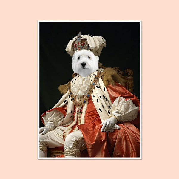 Archbishop: Custom Pet Poster | royal pet portrait | Paw & Glory