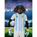 Argentina Football Team (FIFA 2022): Custom Digital Download Pet Portrait