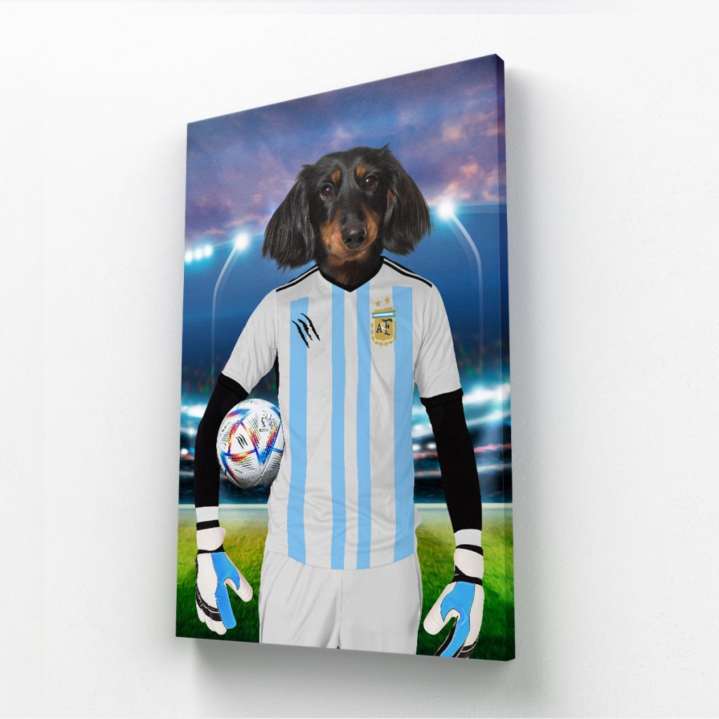 Pet Portraits | Argentina Football Team (FIFA 2022): Custom Pet Canvas | Paw & Glory