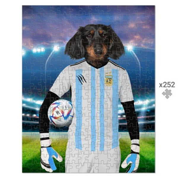 Football Star Custom Pet Puzzle | Pet Lover Gift | Paw & Glory